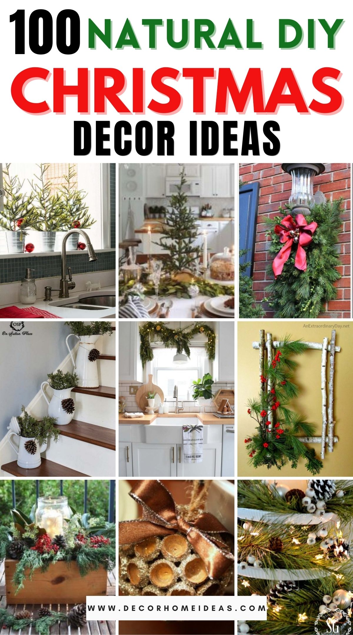 100 Natural DIY Christmas Decor Ideas 3