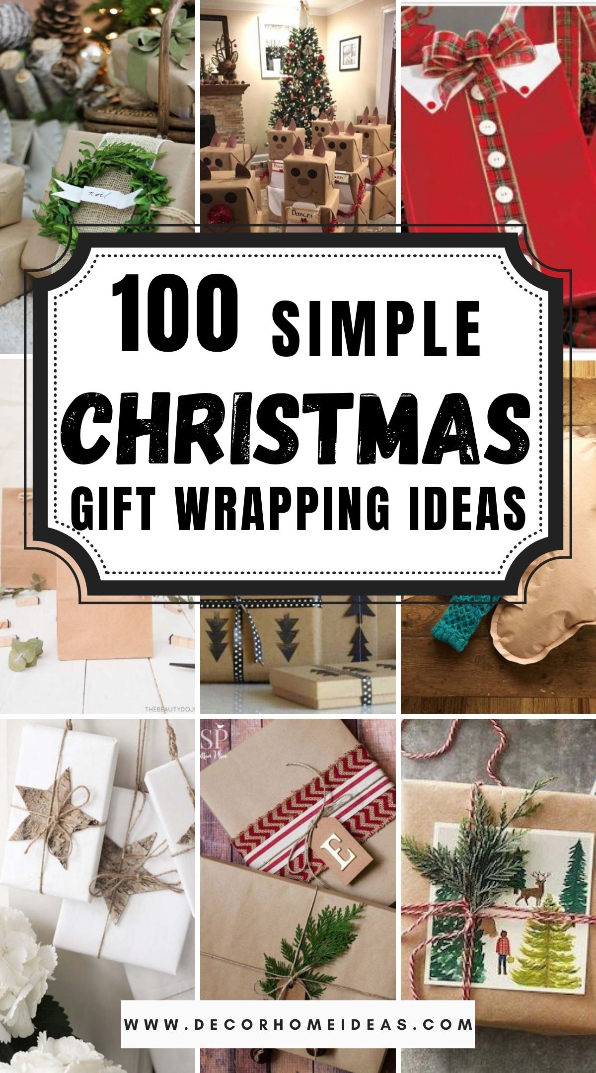 100 Simple Christmas Gift Wrapping Ideas 2