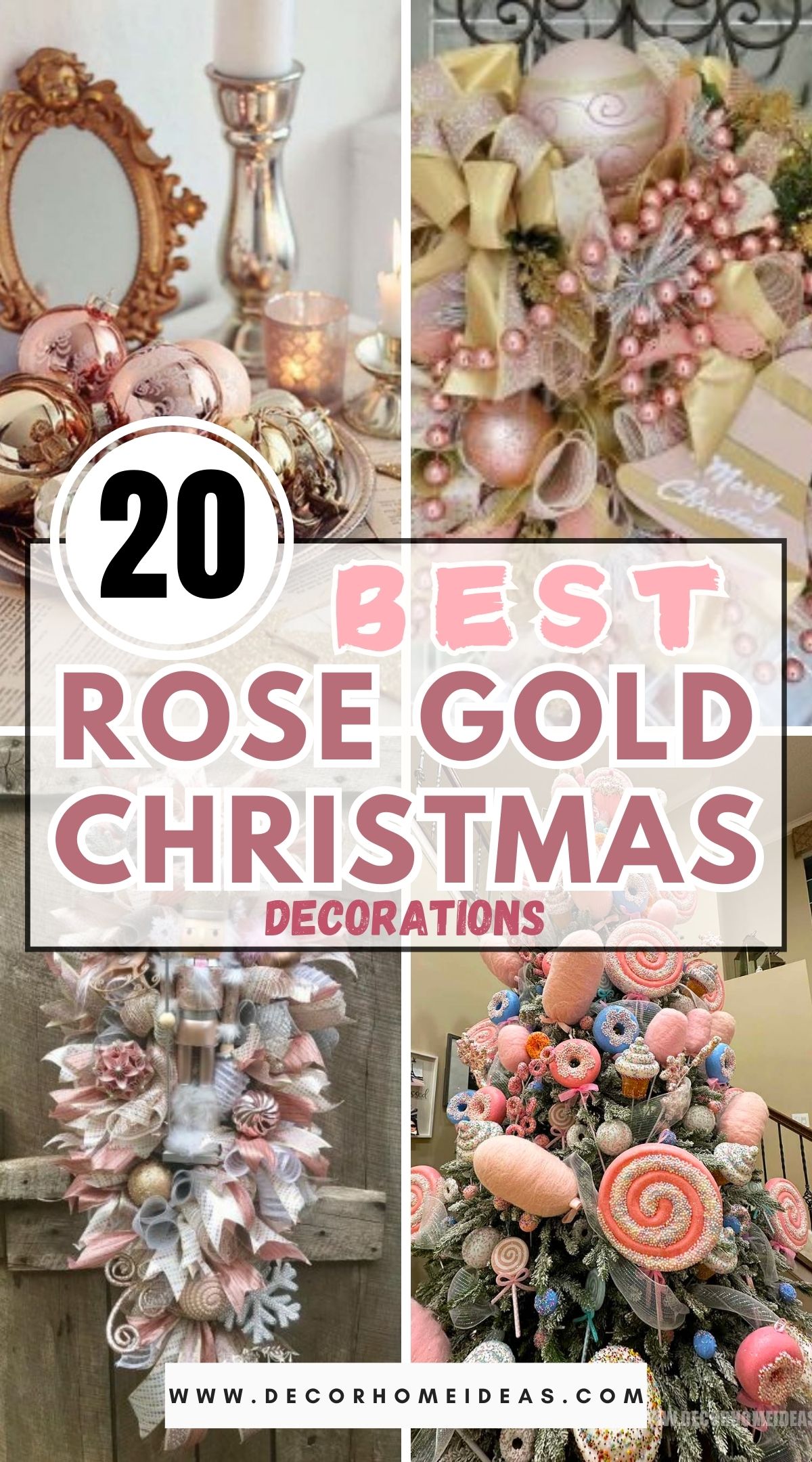 20 Rose Gold Christmas Decorations 1