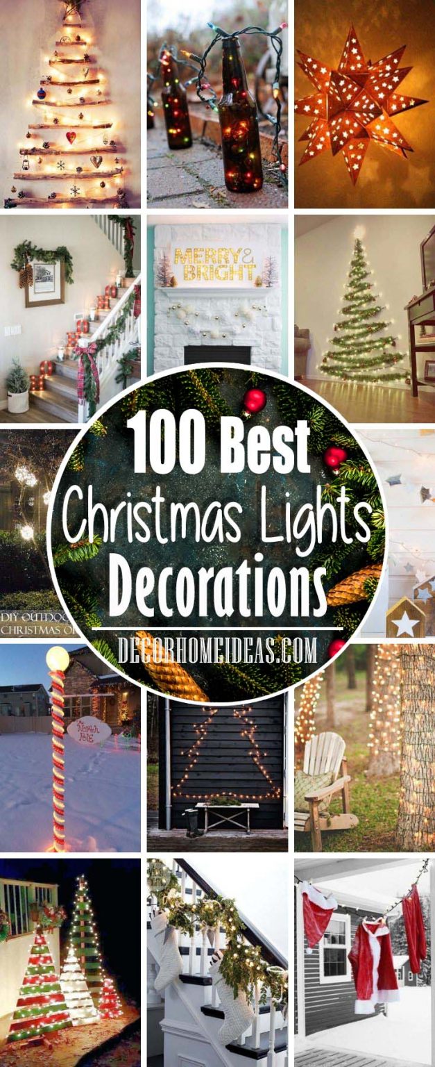 100 Amazingly Creative DIY Christmas Lights Decoration Ideas