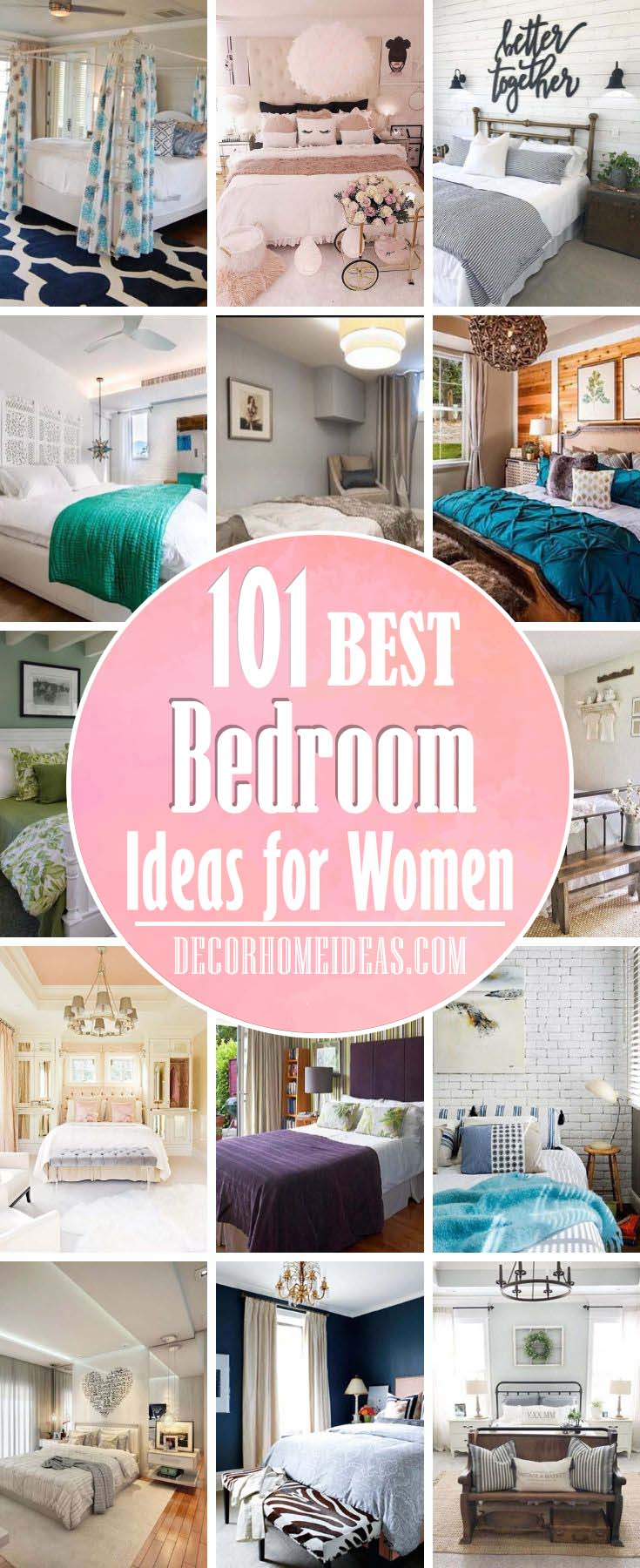 Best Bedroom Ideas For Women. The most beautiful bedroom ideas for women are those with a feminine touch and strong and bold enough statements that speak for one's character and individuality. #bedroom #woman #feminine #women #decor #decorhomeideas