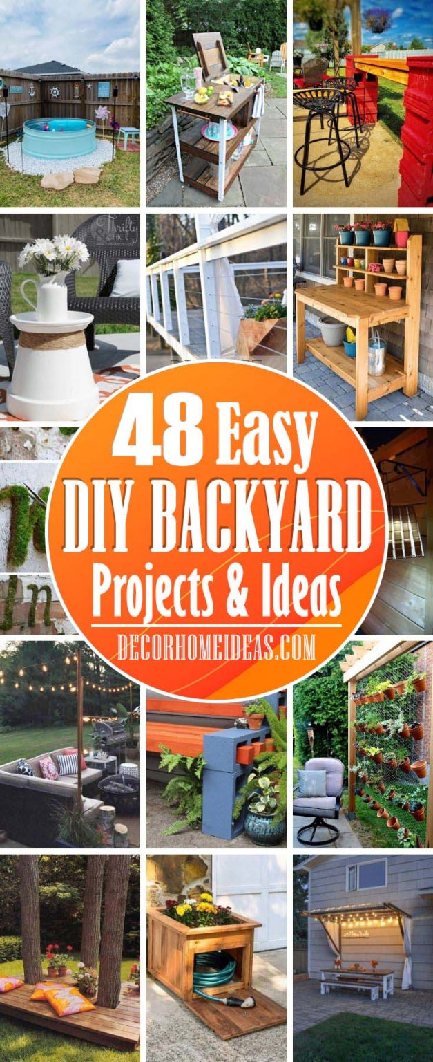 48 Best DIY Backyard Ideas That Are So Easy To Copy | Decor Home Ideas