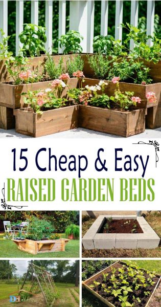 18 Cheap and Easy To Build Raised Garden Beds