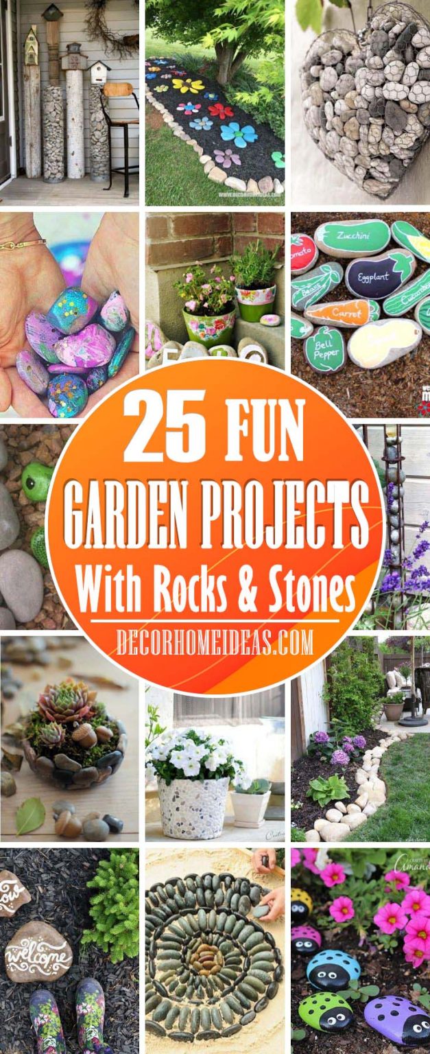 25 Super Fun Garden Ideas With Rocks and Stones