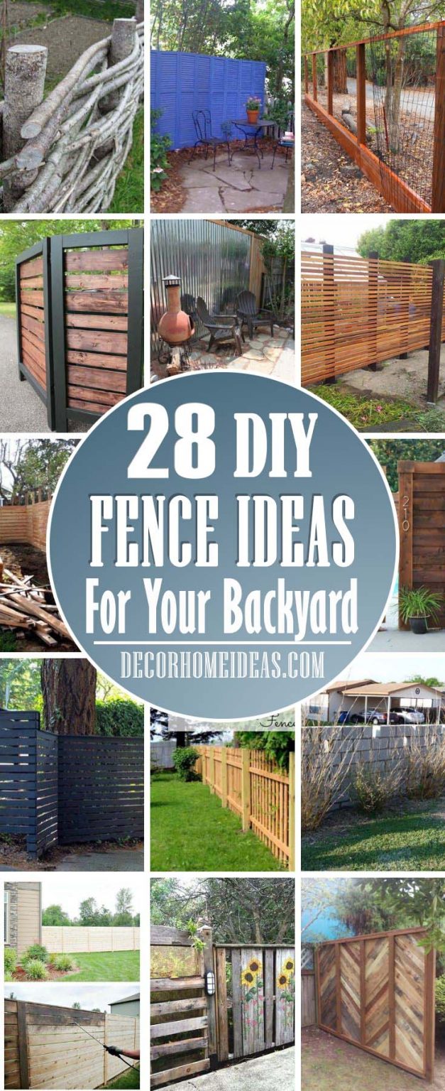 28 Best DIY Backyard Fence Ideas To Create The Perfect Retreat