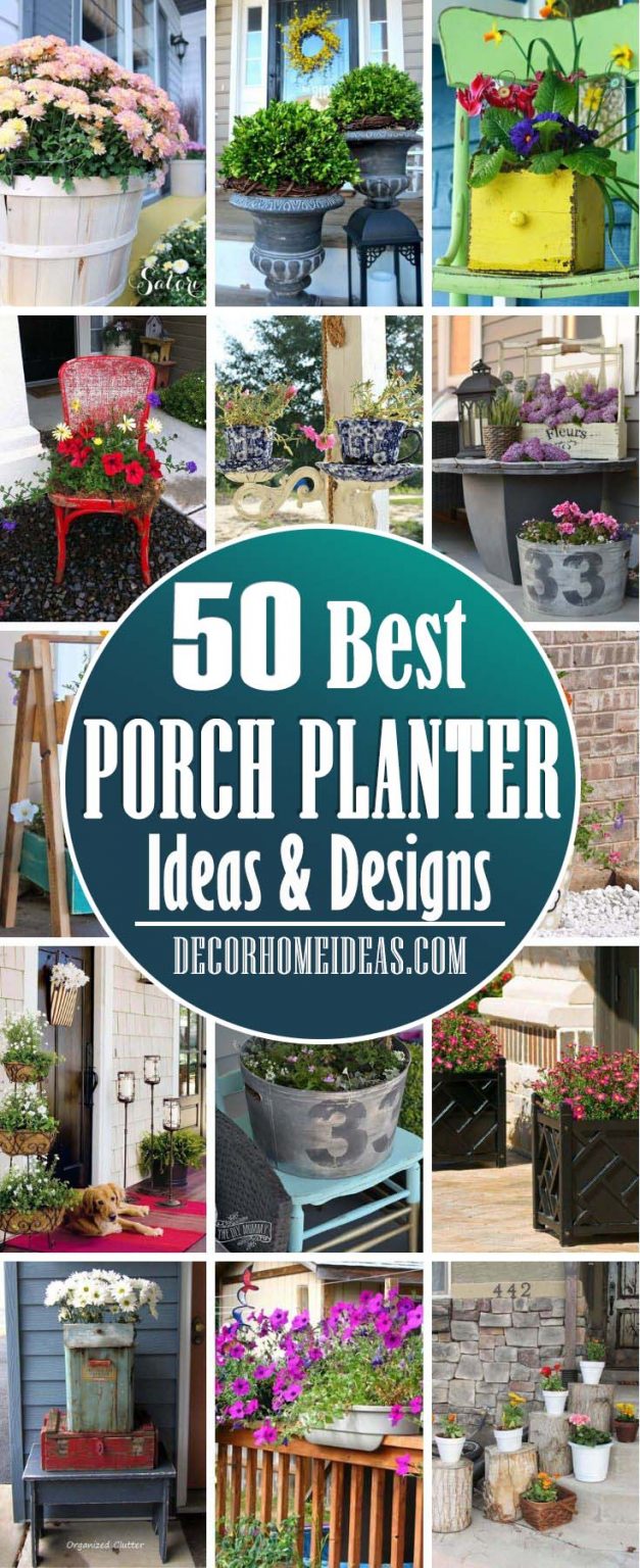 48 Charming Porch Planter Ideas To Boost Your Curb Appeal