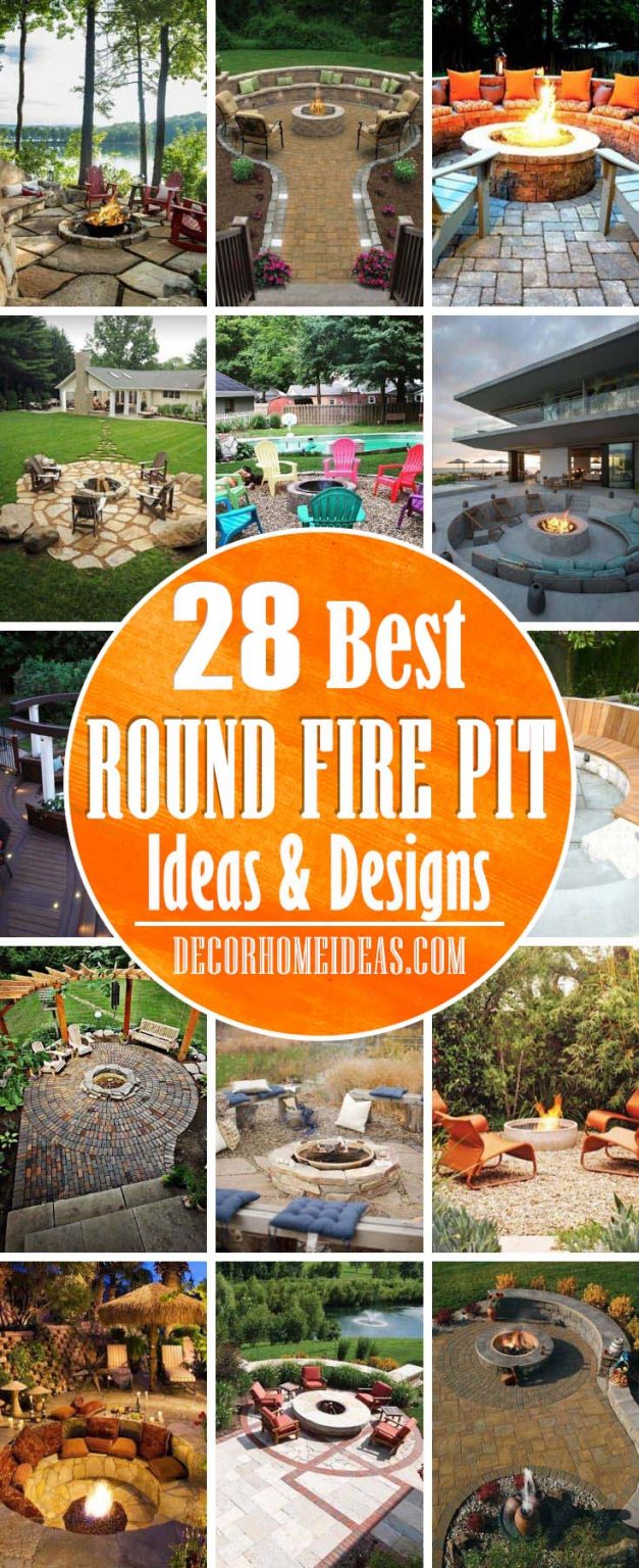 30 Best Round Fire Pit Ideas For Memorable Summer Nights