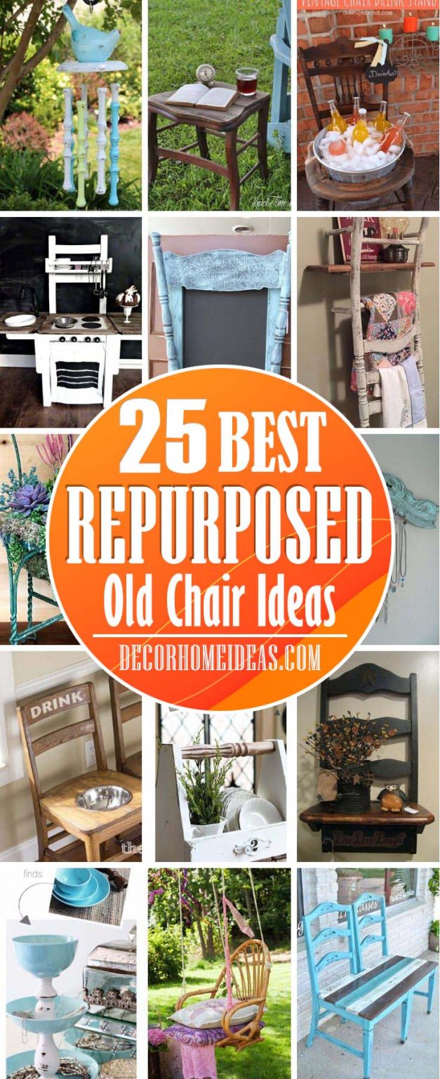 22 Creative Ways To Repurpose Old Chairs And Make Them Shine Again