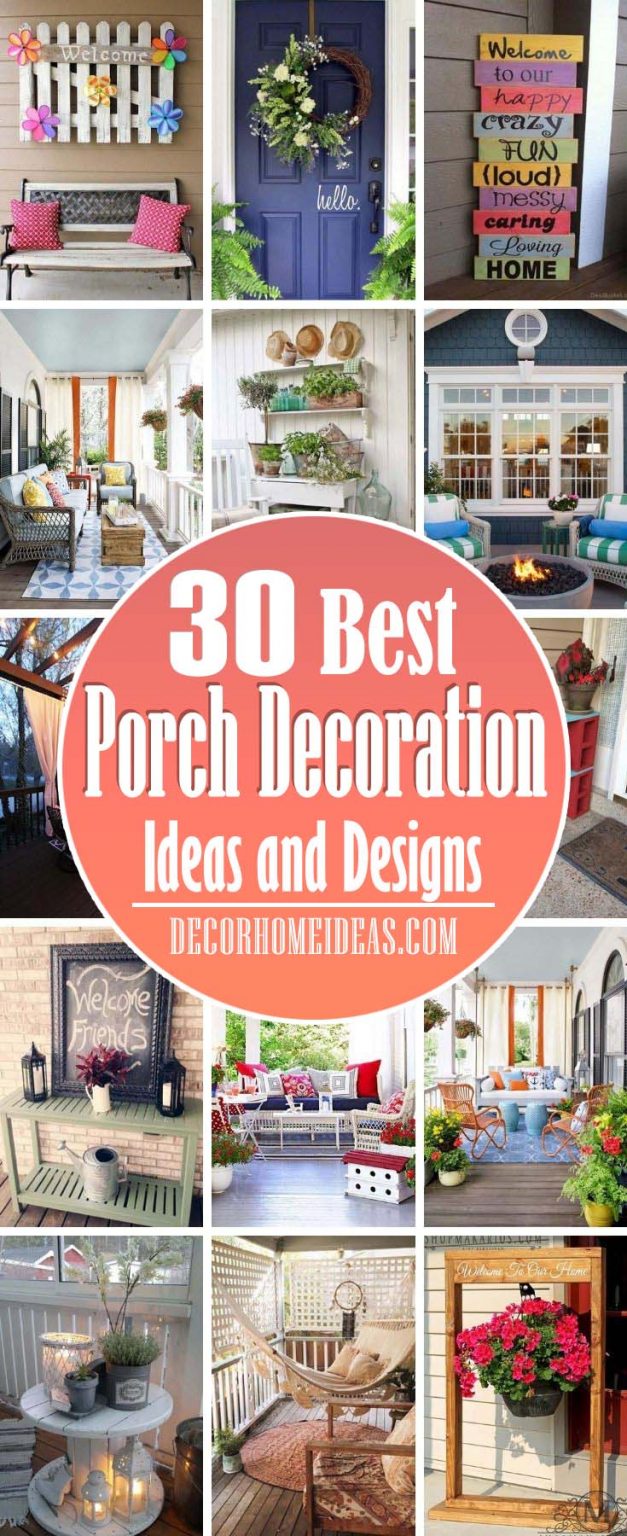 30 Charming Porch Decoration Ideas That Will Stand Out All Year Long