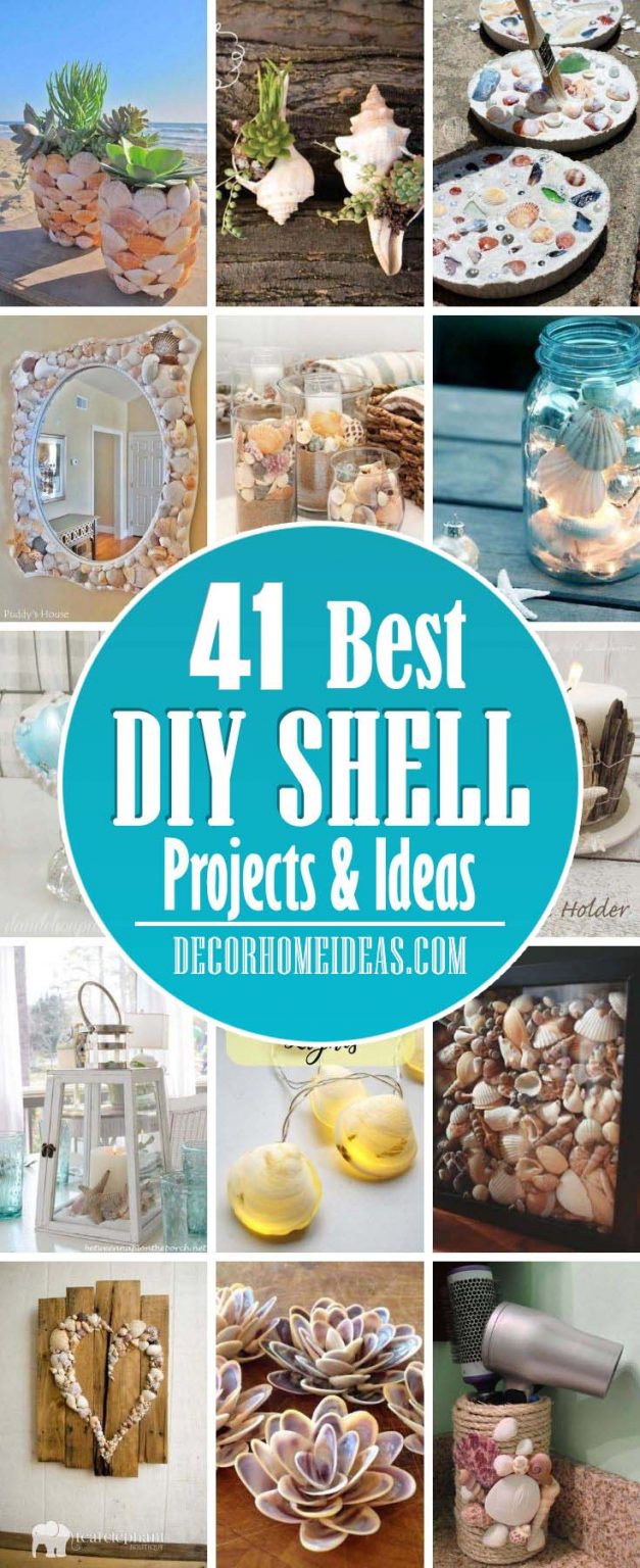 40 Charming DIY Shell Projects For Beach Inspired Decor