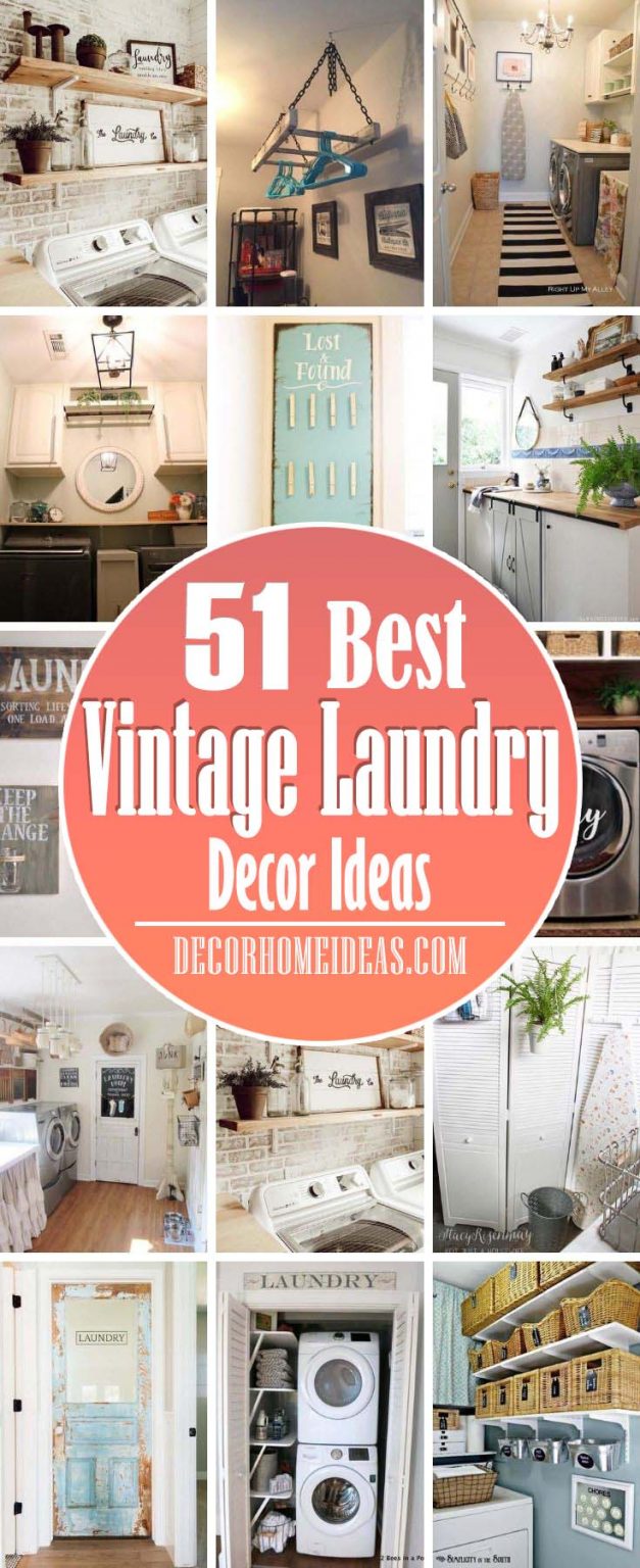 50 Best Vintage Laundry Room Design and Decor Ideas