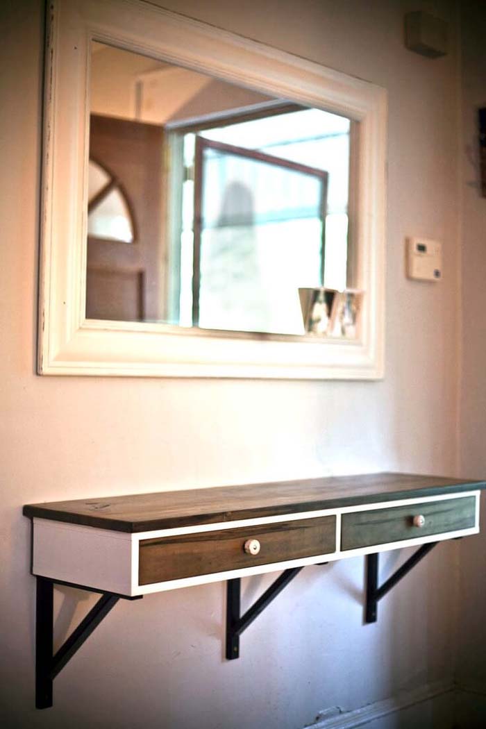 Midtown Mod Wooden Entry Table #entry #table #decorhomeideas