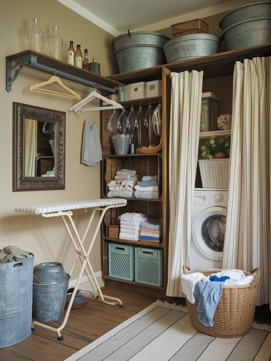 vintage laundry room