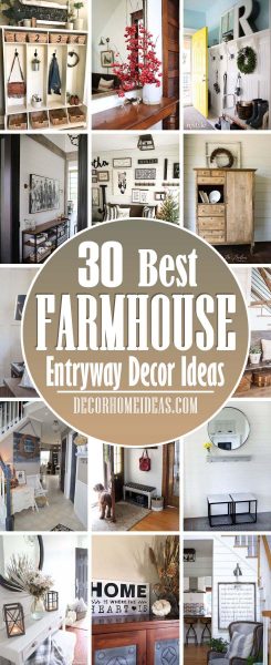 30 Best Farmhouse Entryway Decor Ideas To Add Unique Rustic Look