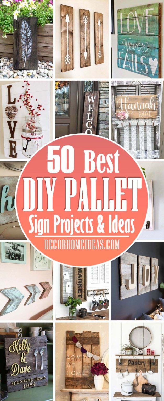 50 Creative DIY Pallet Sign Projects and Ideas You Can Do Today