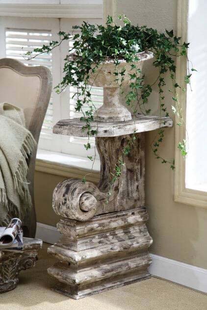 Great Expectations Inspired Urn Display #corbel #decoration #decorhomeideas