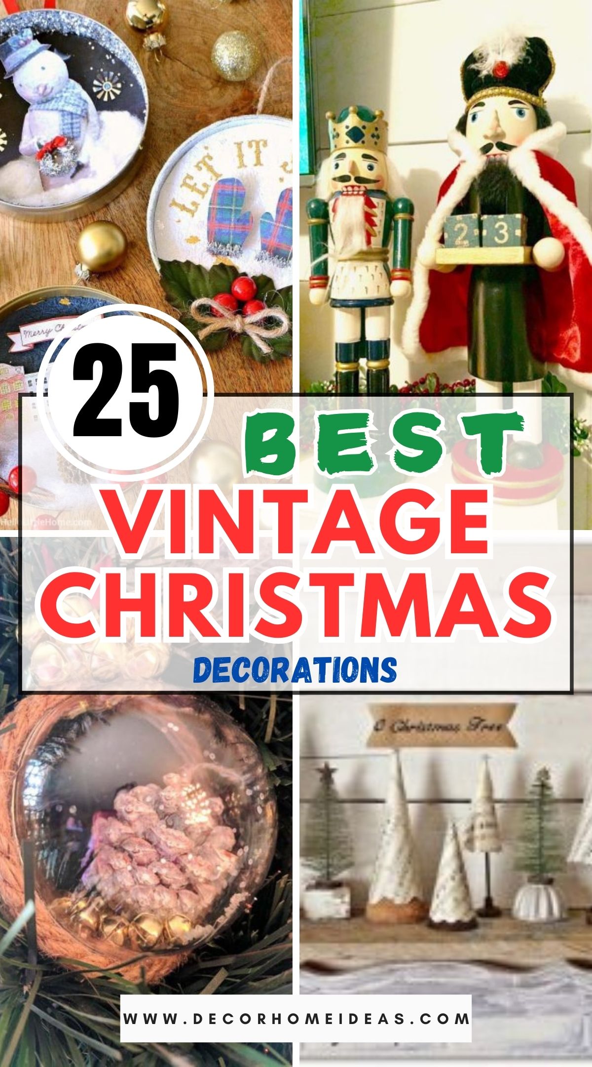 25 Vintage Christmas Decorations 1