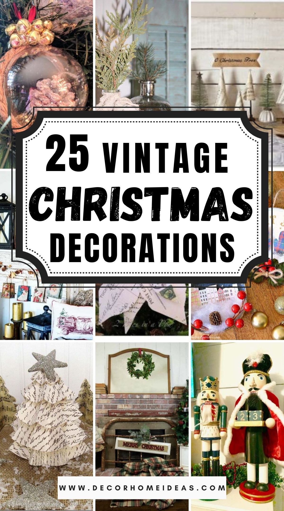 25 Vintage Christmas Decorations 2