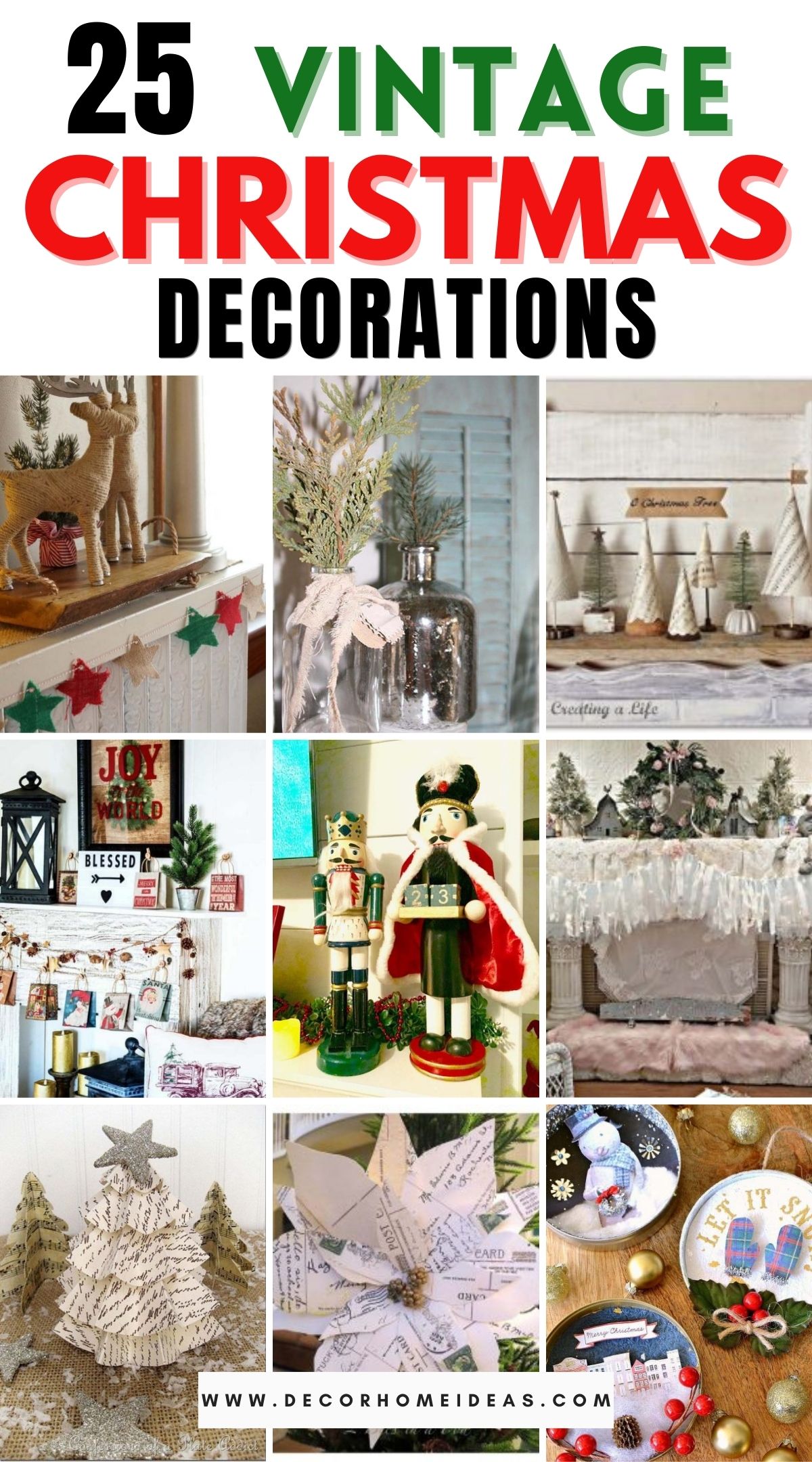 25 Vintage Christmas Decorations 3