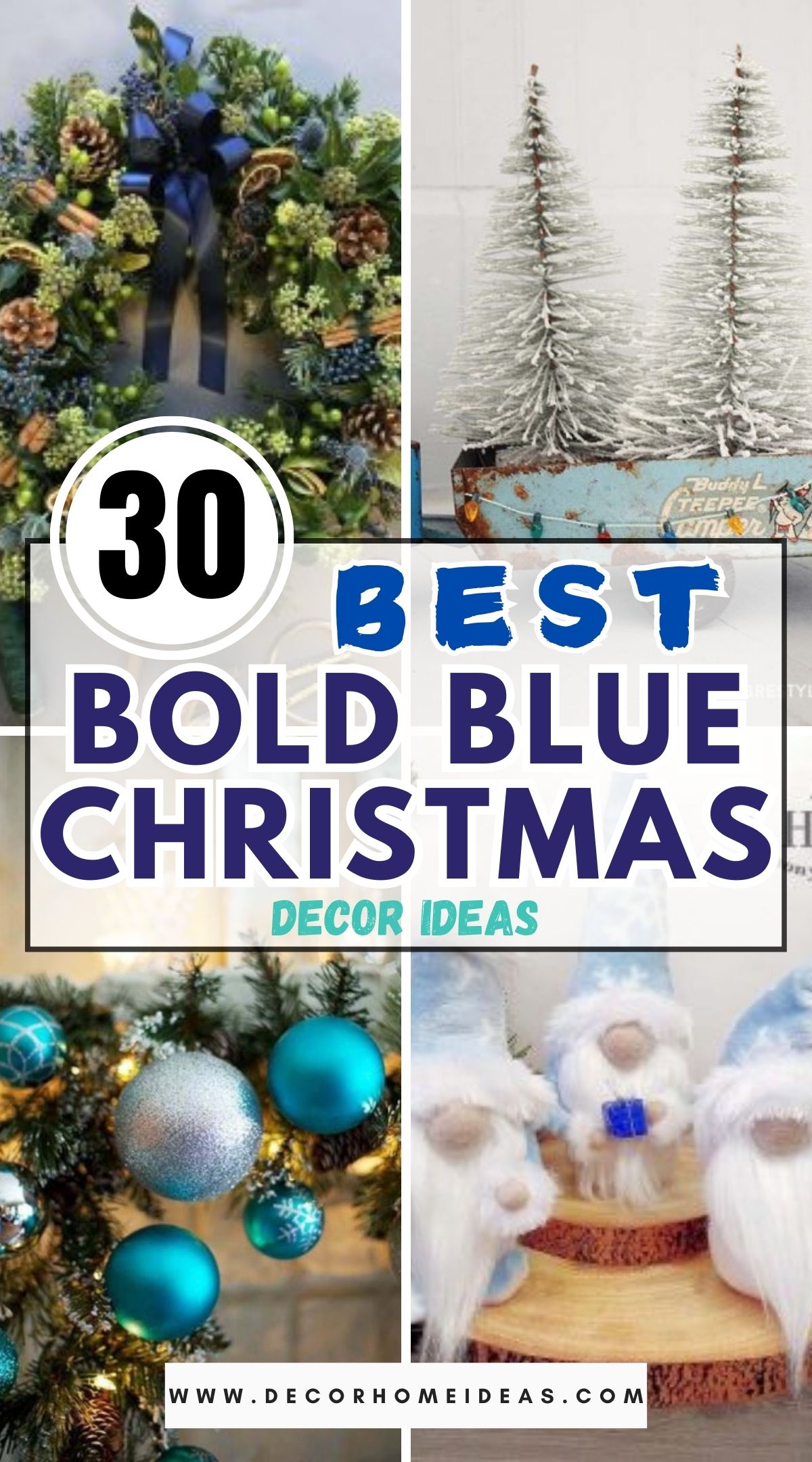 30 Bold Blue Christmas Decor Ideas 1