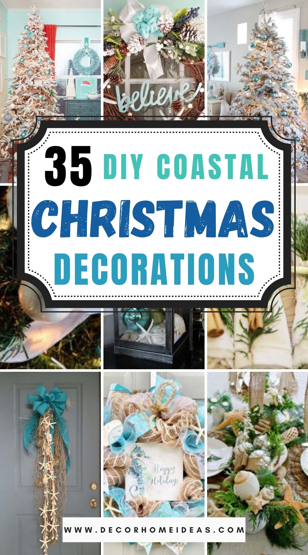 35 DIY Coastal Christmas Decorations 2