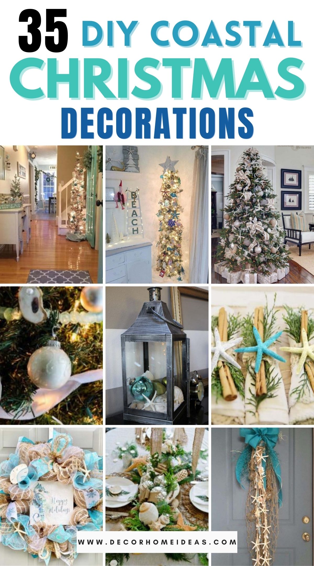 35 DIY Coastal Christmas Decorations 3