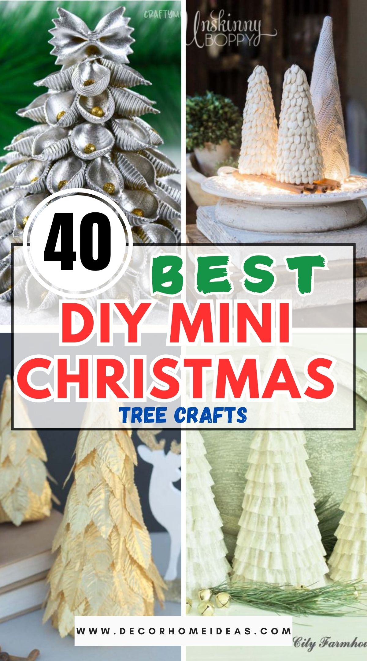 40 DIY Mini Christmas Tree Crafts 1