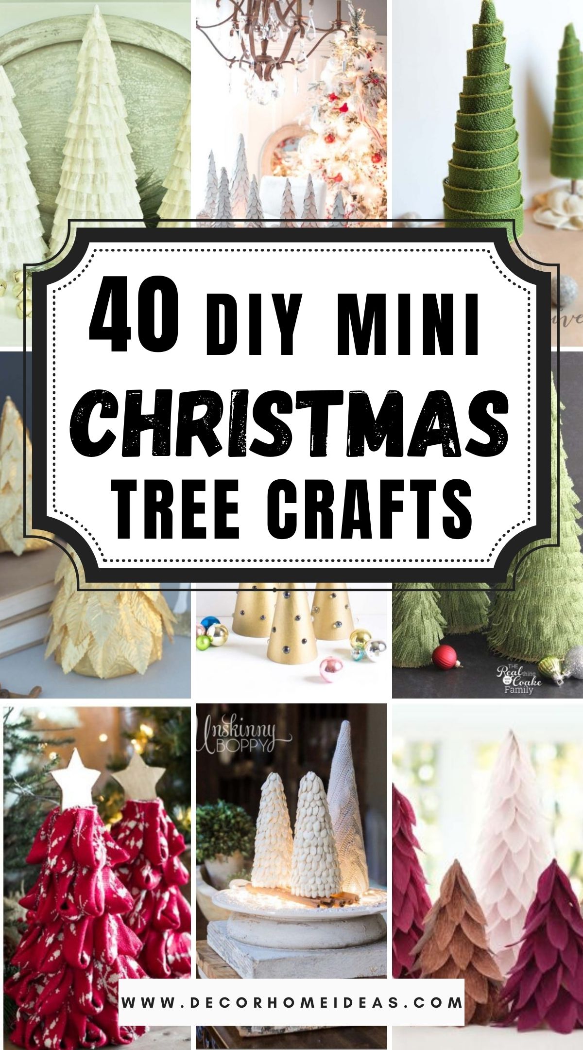 40 DIY Mini Christmas Tree Crafts 2