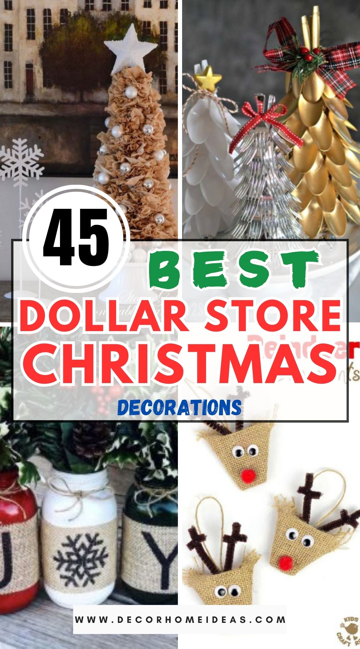 45 Dollar Store Christmas Decorations 1