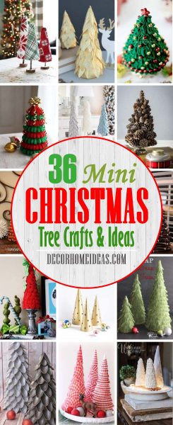 40 Beautiful DIY Mini Christmas Tree Crafts You Can Easily Do This Season