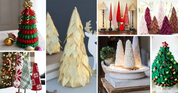 40 Beautiful DIY Mini Christmas Tree Crafts You Can Easily Do This Season