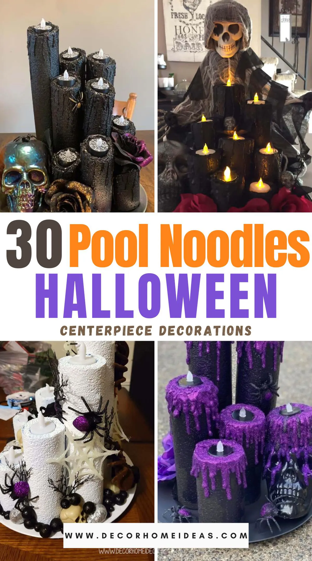 Transform pool noodles into spooky Halloween decor! Create DIY Halloween decorations like pool noodle candles, creepy creatures, and fun crafts to make your home festive. These foam noodle projects are easy and budget-friendly, perfect for unique Halloween decor. Get creative with pool noodles this season! #DIYHalloween #PoolNoodleCrafts #HalloweenDecor

