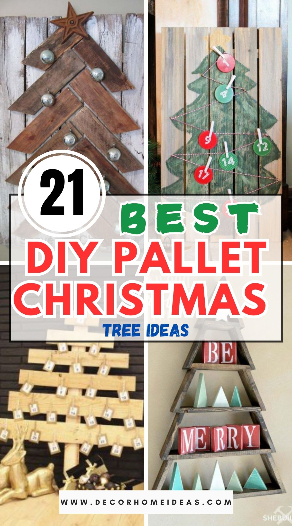 21 DIY Pallet Christmas Tree Ideas 1