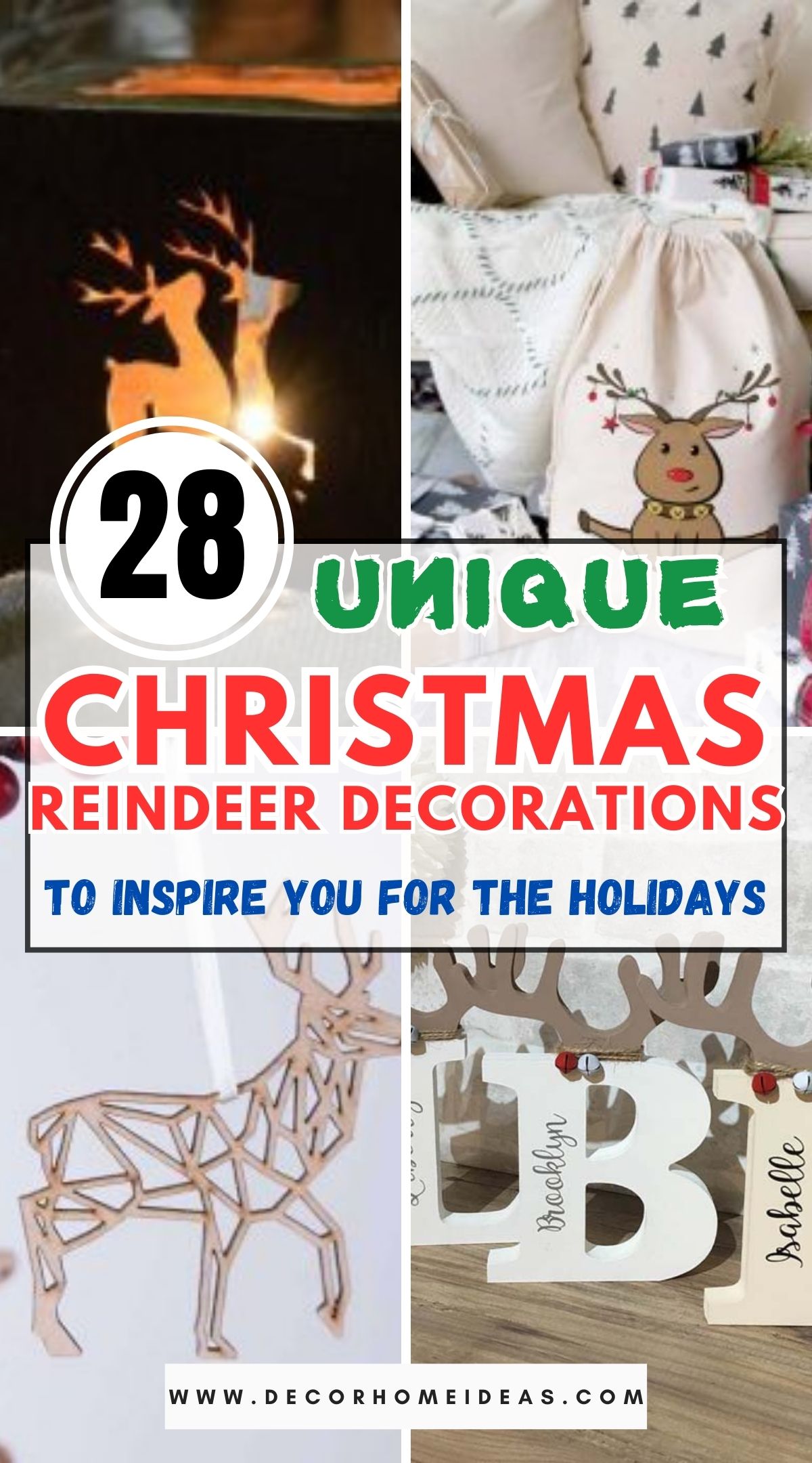 28 Unique Christmas Reindeer Decorations 1