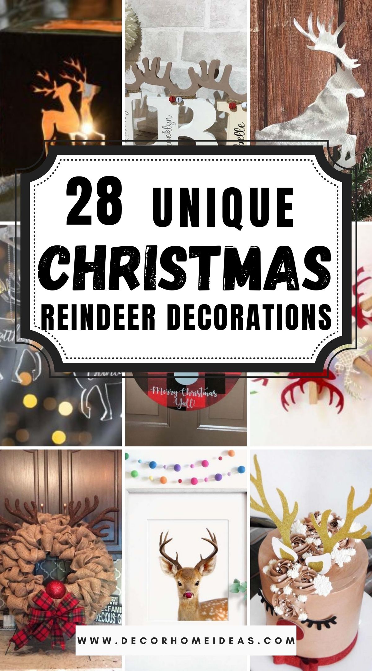 28 Unique Christmas Reindeer Decorations 2