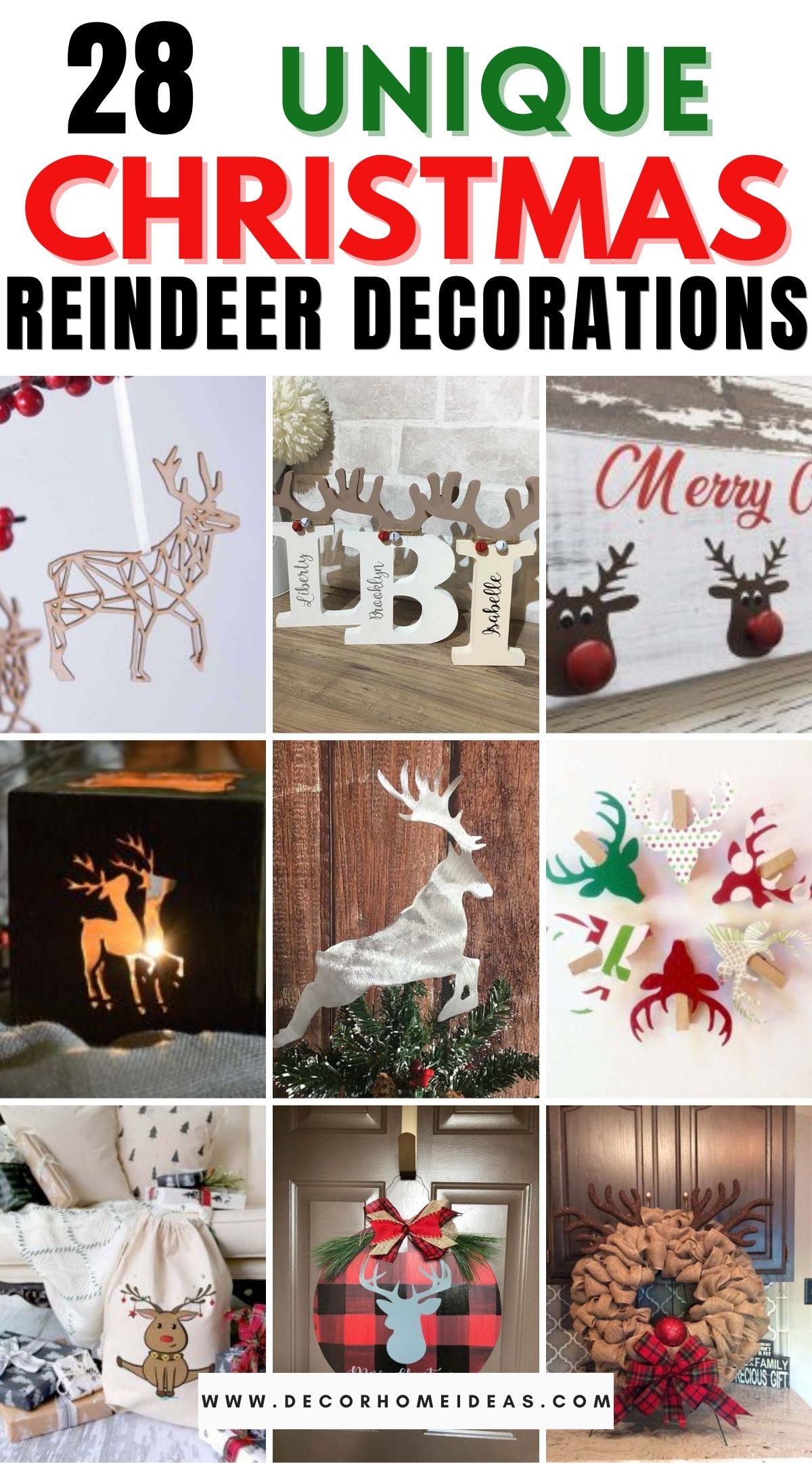 28 Unique Christmas Reindeer Decorations 3