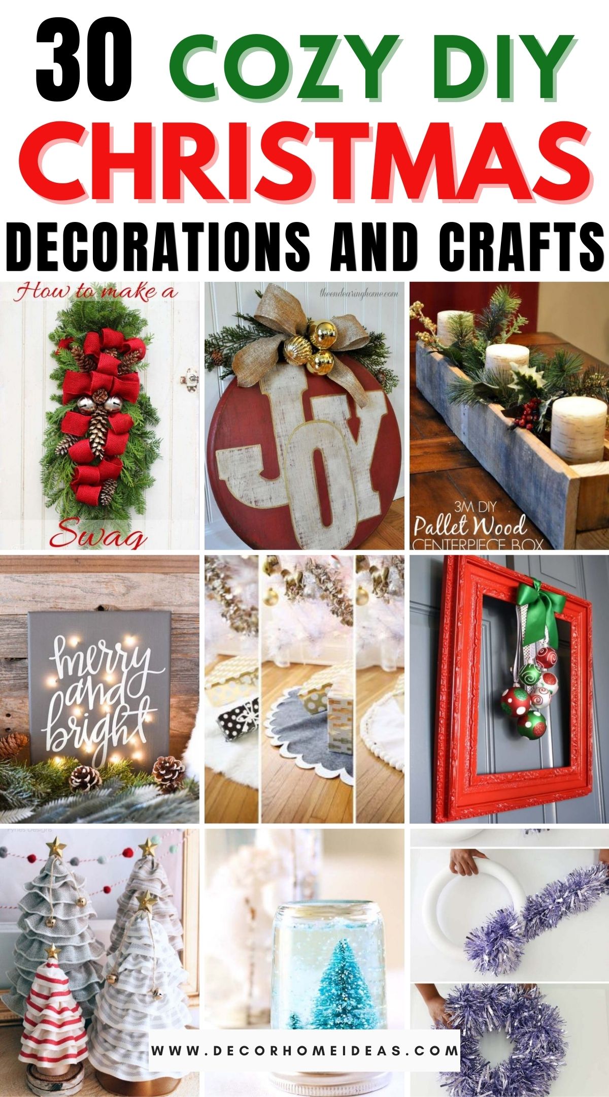 30 Cozy DIY Christmas Decorations and Crafts 3