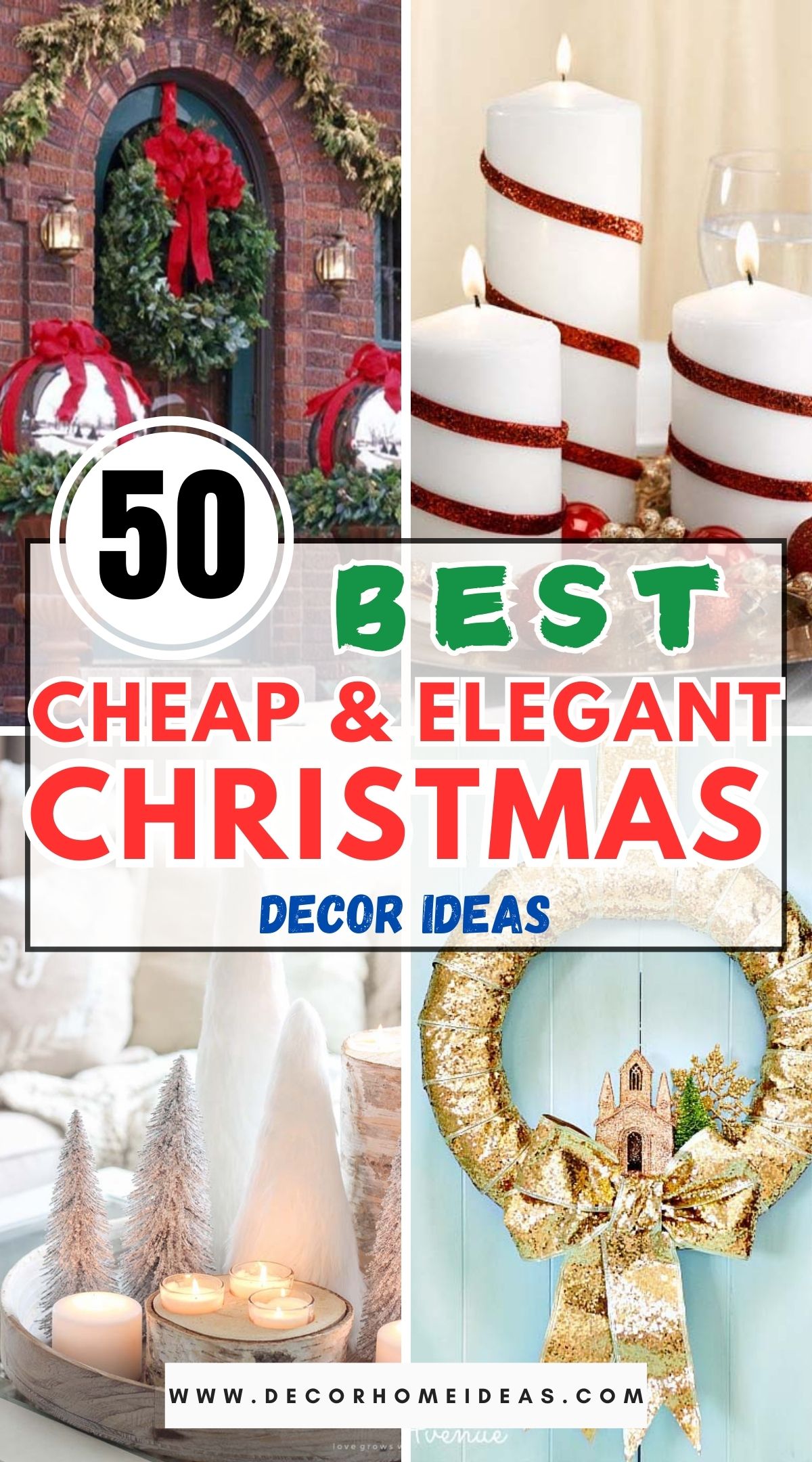 50 Cheap and Elegant Christmas Decor Ideas 1