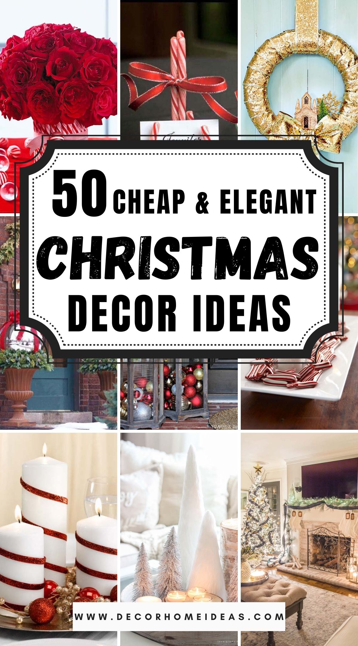 50 Cheap and Elegant Christmas Decor Ideas 2