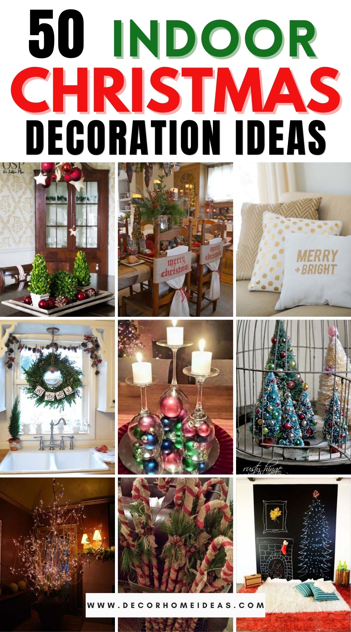 50 Indoor Christmas Decoration Ideas 3