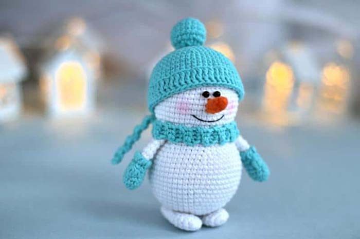 Amigurumi Crochet Snowman Toy #Christmas #snowman #crafts #decorhomeideas