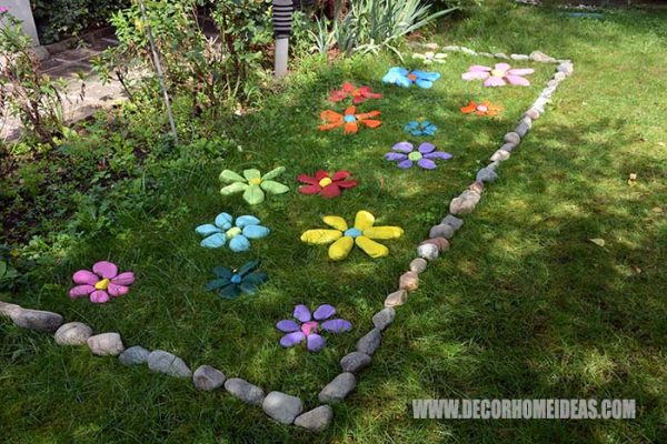 How To DIY Painted Rock Flowers Garden | Decor Home Ideas