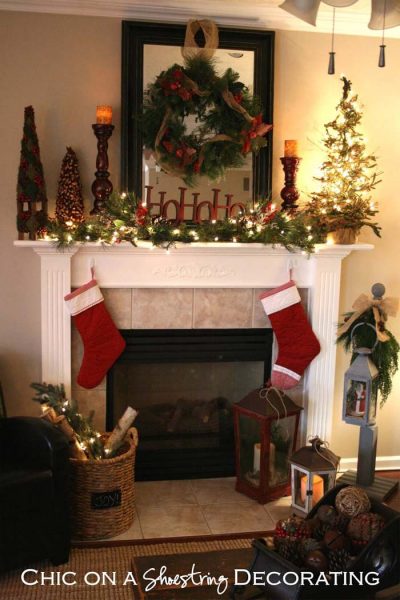 32 Amazing Christmas Mantel Decorations That'll Give Santa a Warm ...