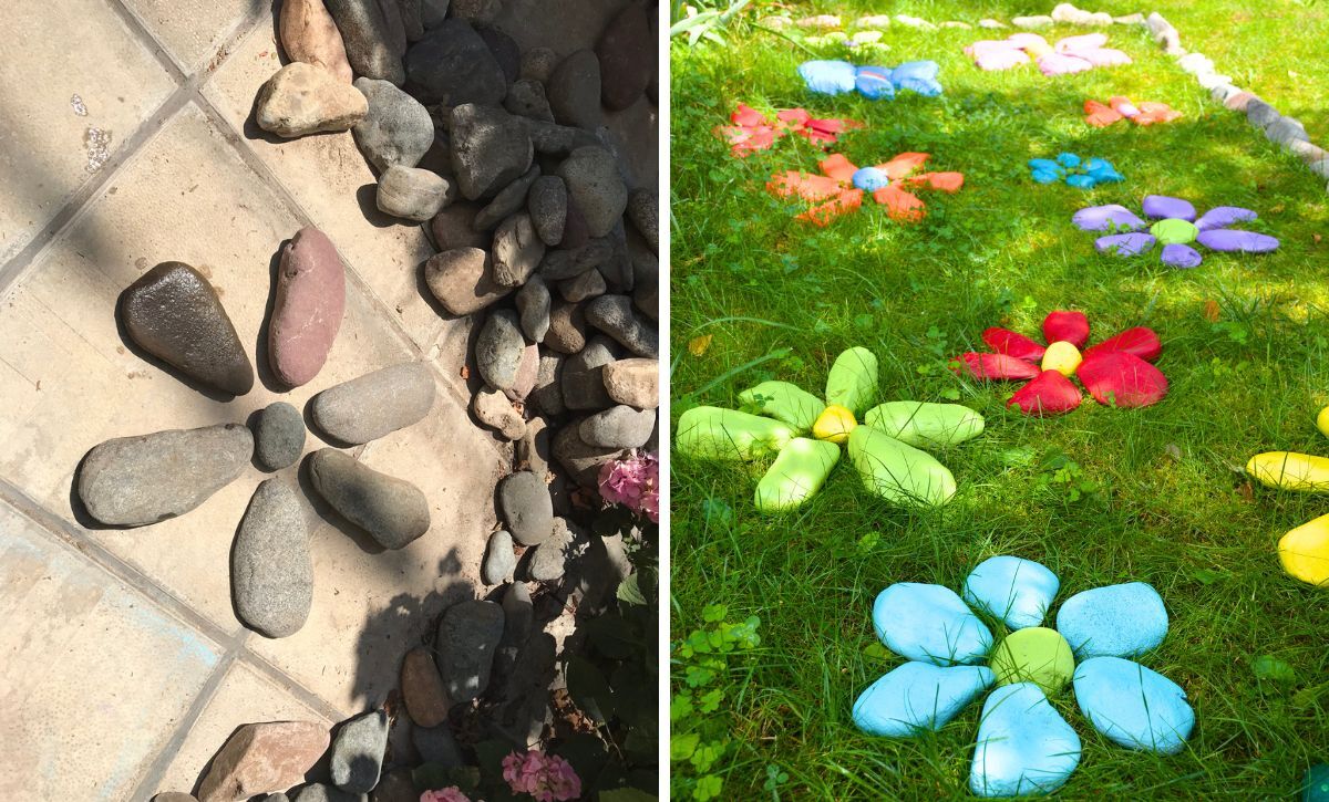 painted rock garden tutorial