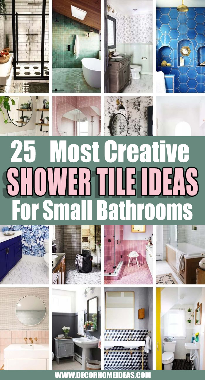 25 Best Shower Tile Ideas For Small Bathrooms for 2023 | Decor Home Ideas