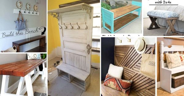 40 Best Diy Entryway Bench Project Ideas You Can Do In One Day