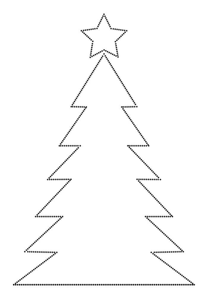 Christmas Tree Free Printable String Art Templates