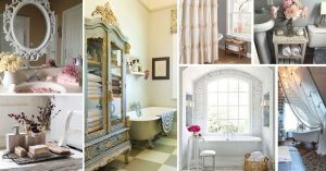 28 Beautiful Shabby Chic Bathroom Décor Ideas To Add Even More Romance