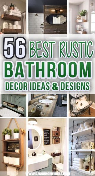 56 Best Rustic Bathroom Decor Ideas and Designs for 2023 | Decor Home Ideas