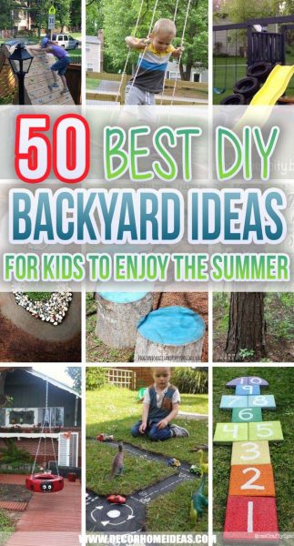 50 Best DIY Backyard Ideas For Kids